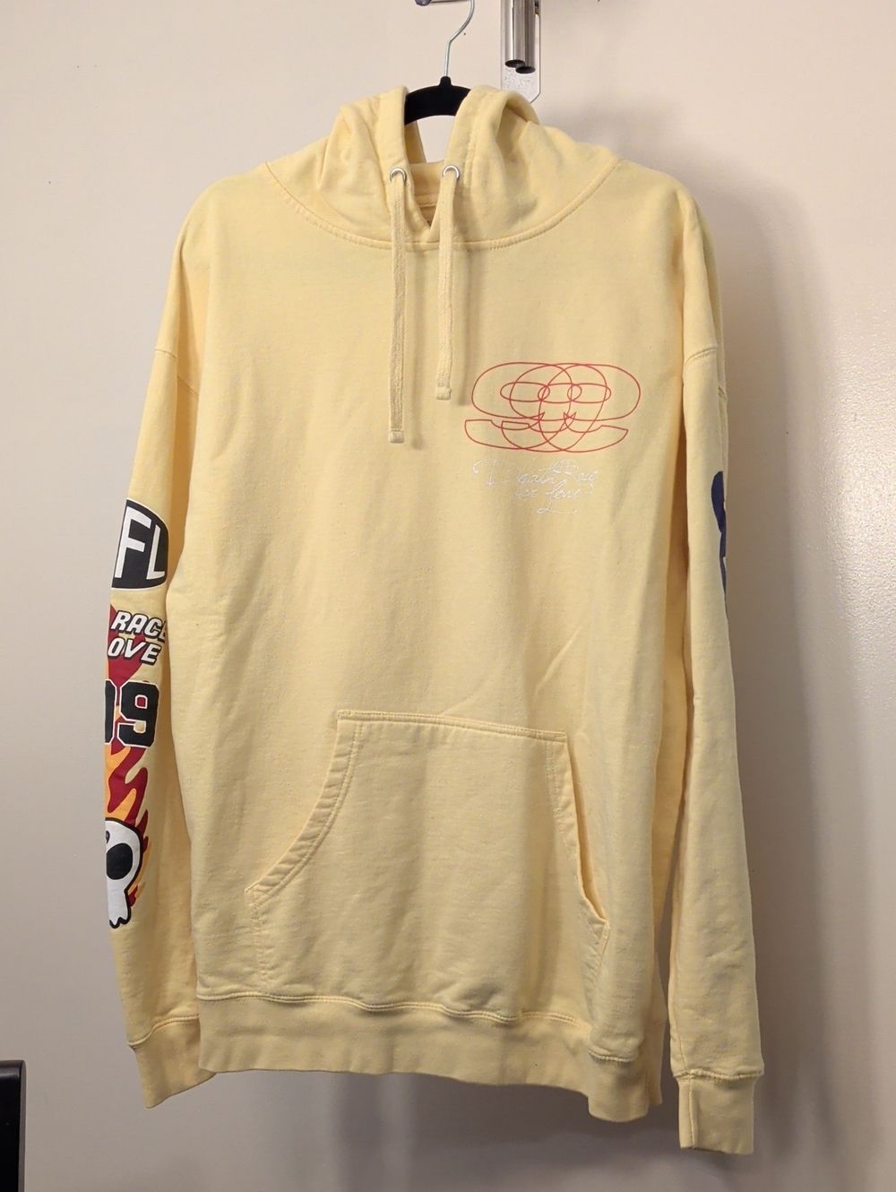 Juice WRLD 999 Club Death Race For Love Yellow Hoodie XL Authentic